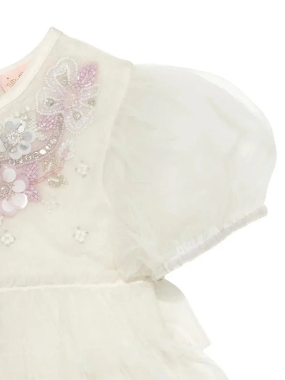 Tutu Du Monde White Tulle Dress Bebe Flower Girl Portraits Special Occasions NWT